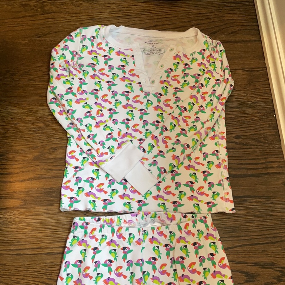 Roberta Roller Rabbit kids toucan PJ’s , size 6